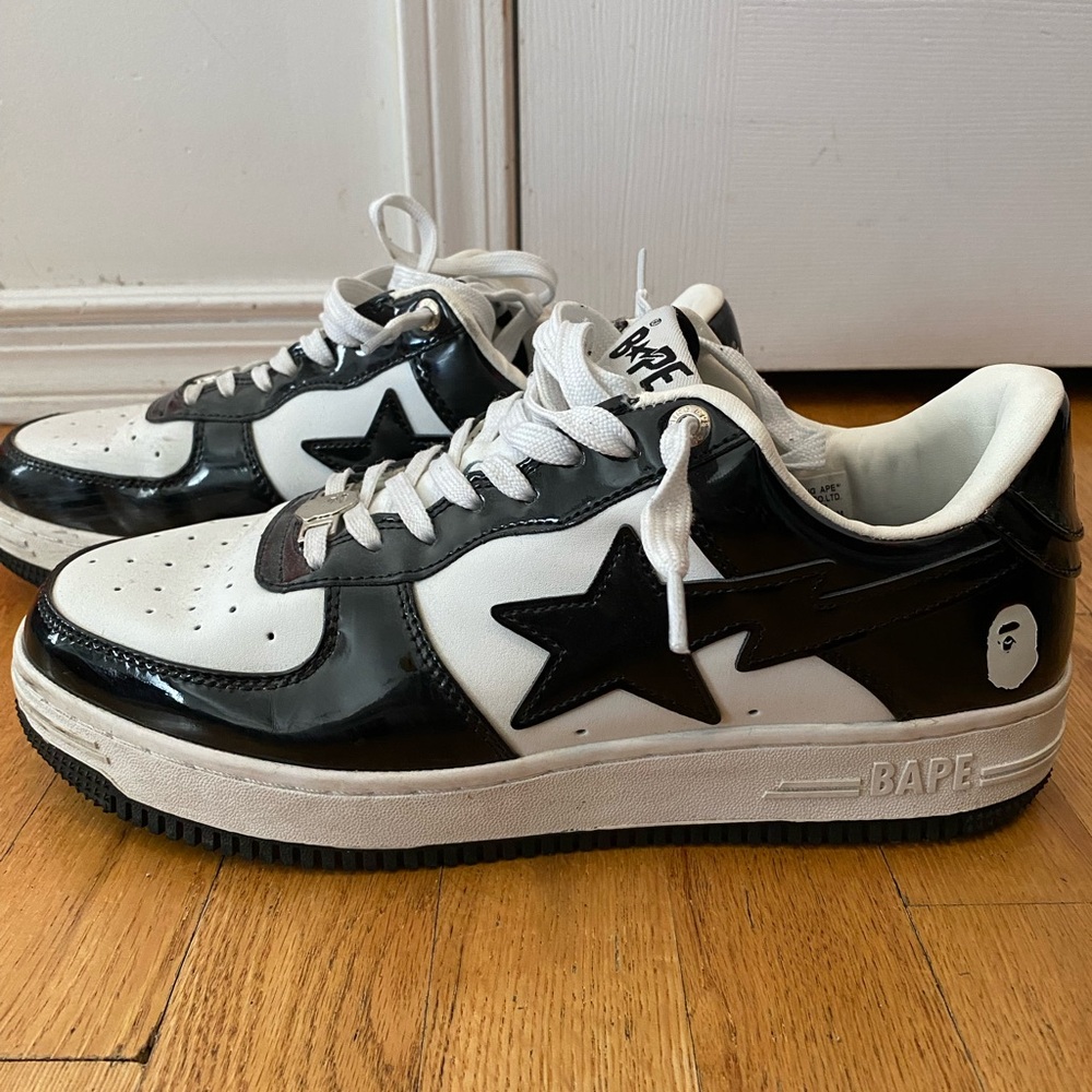Bape Men's Sneakers in Black and White - Picture 2 of 10